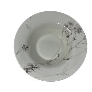 Calvin Klein Thistle Rimmed Soup Bowl 10.75" Swid Powell Pasta Salad White *FLAW